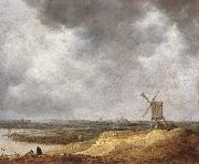 A Windmill by a River Jan van Goyen
